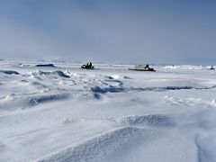 01A A Ski-doo Leads A Qamutiik Sled At The Beginning Of Day 5 On Floe Edge Adventure Nunavut Canada